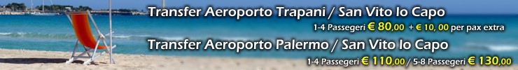 Transfer Aeroporto Trapani Birgi / Palermo Punta Raisi / San Vito lo Capo